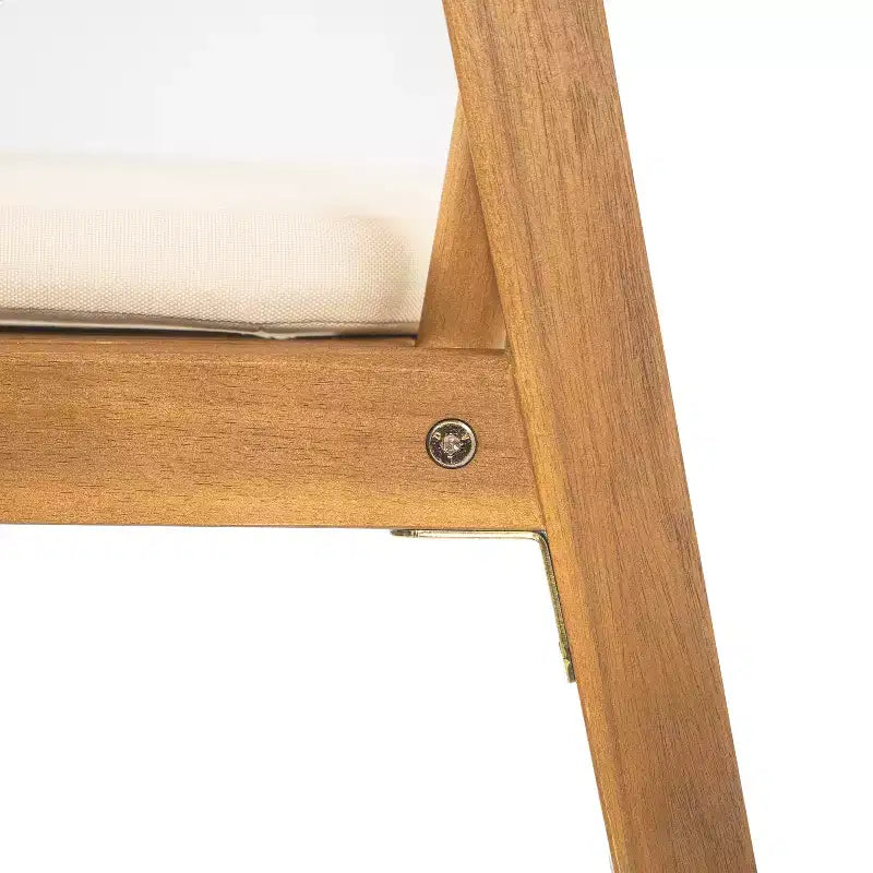Set da pranzo per esterni ModernLuxe, set conversazione da patio da 7 pezzi in legno di acacia con poltrone in corda intrecciata