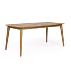 Set da pranzo per esterni ModernLuxe, set conversazione da patio da 7 pezzi in legno di acacia con poltrone in corda intrecciata