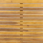 Christopher Knight Home Estrella — Ensemble de salle à manger moderne de 7 pièces pour patio en acacia avec table à lattes et coussins