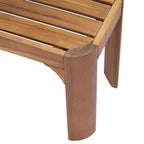 Christopher Knight Home Yuri, ensemble repas de jardin moderne 6 pièces en acacia avec table à lattes et osier en PE