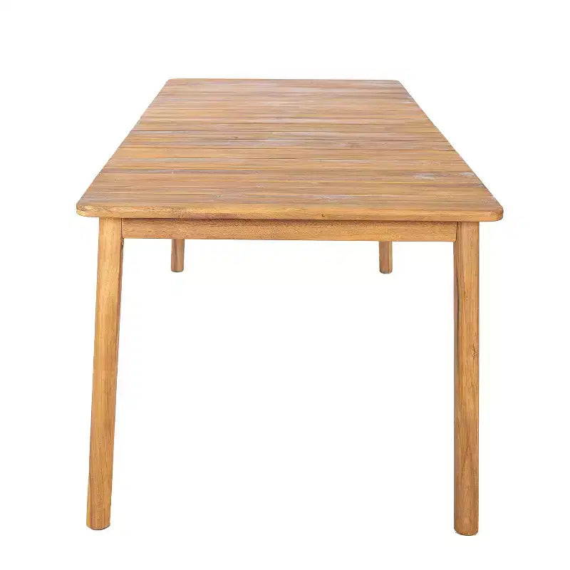 Christopher Knight Home Visola, ensemble de 9 chaises de salle à manger bohèmes en bois d'acacia et corde tressée avec table à lattes et coussins
