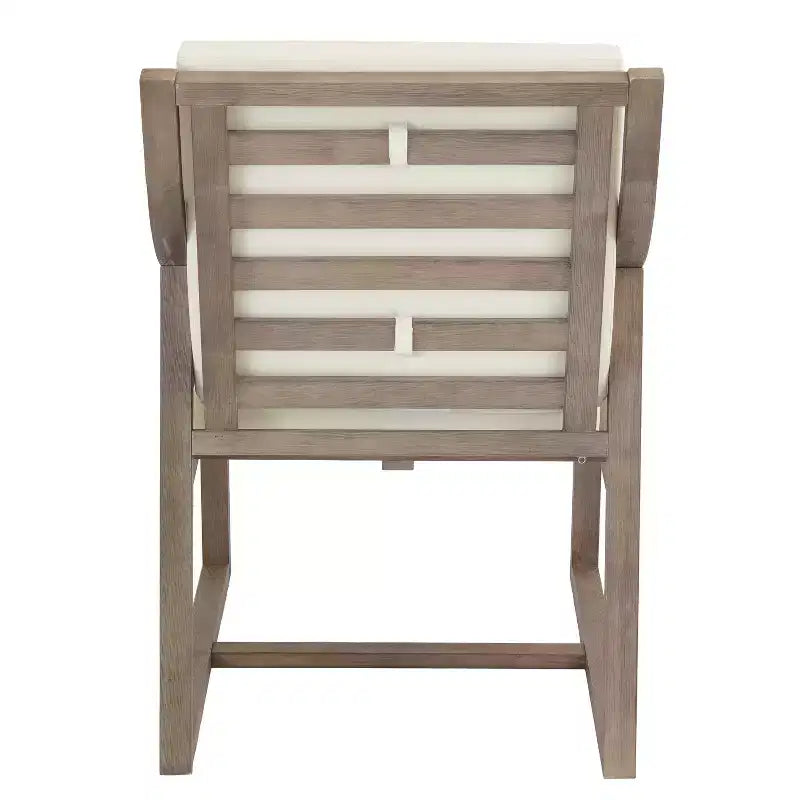 GDFStudio Rhodes Ensemble de salle à manger d'extérieur 5 pièces en bois d'acacia avec trou pour parasol