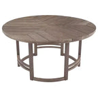 GDFStudio Rhodes Ensemble de salle à manger d'extérieur 5 pièces en bois d'acacia avec trou pour parasol