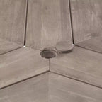 GDFStudio Rhodes Ensemble de salle à manger d'extérieur 5 pièces en bois d'acacia avec trou pour parasol