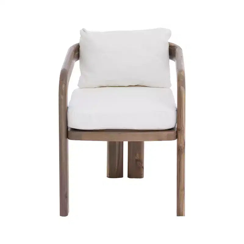 Christopher Knight Home Kesden Ensemble de salle à manger d'extérieur rustique 7 pièces en bois d'acacia avec chaises à dossier incurvé
