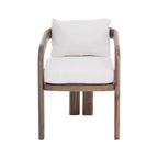 Christopher Knight Home Kesden Ensemble de salle à manger d'extérieur rustique 7 pièces en bois d'acacia avec chaises à dossier incurvé
