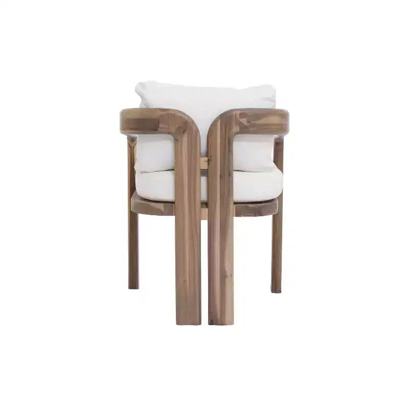 Christopher Knight Home Kesden Ensemble de salle à manger d'extérieur rustique 7 pièces en bois d'acacia avec chaises à dossier incurvé