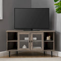Mobile TV angolare Middlebrook da 48 pollici con ante in vetro