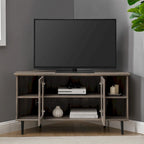 Mobile TV angolare Middlebrook da 48 pollici con ante in vetro
