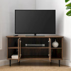 Mobile TV angolare Middlebrook da 48 pollici con ante in vetro