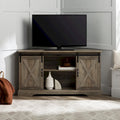 Mobile TV ad angolo con porta scorrevole Middlebrook da 52 pollici