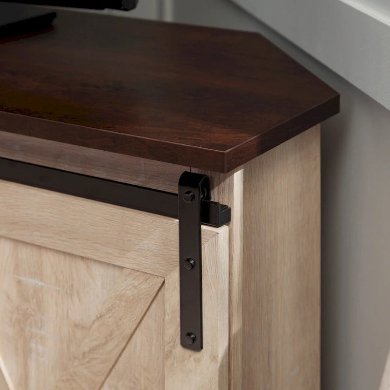 Mobile TV ad angolo con porta scorrevole Middlebrook da 52 pollici