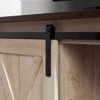 Mobile TV ad angolo con porta scorrevole Middlebrook da 52 pollici