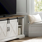 Mobile TV ad angolo con porta scorrevole Middlebrook da 52 pollici