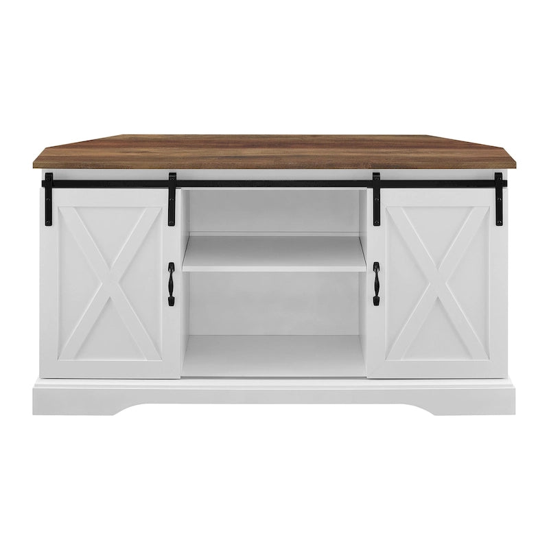 Mobile TV ad angolo con porta scorrevole Middlebrook da 52 pollici