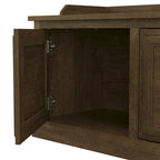 Arbre d'entrée et banc à chaussures avec portes Woodland par Bush Furniture