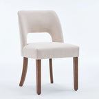 Lot de 2 chaises de salle à manger classiques et modernes rembourrées en tissu