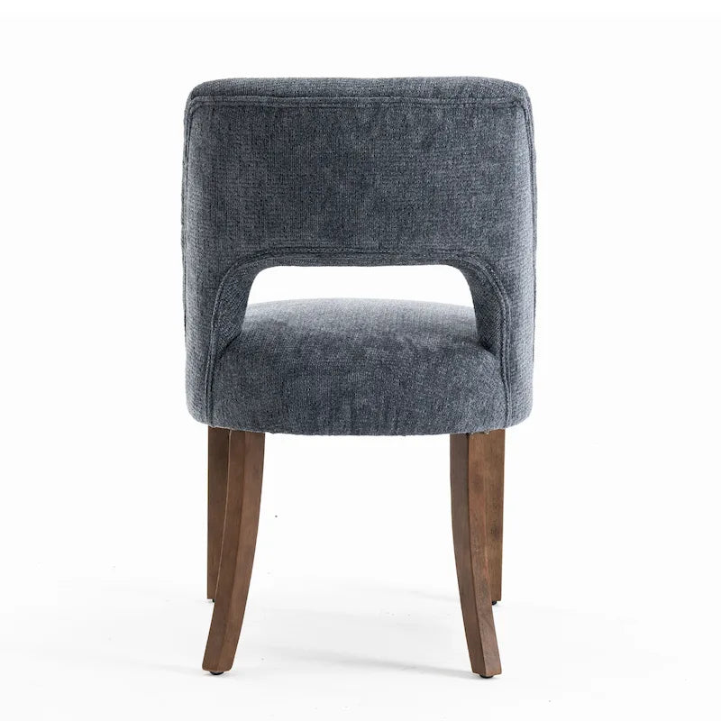 Lot de 2 chaises de salle à manger classiques et modernes rembourrées en tissu