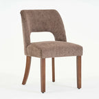 Lot de 2 chaises de salle à manger classiques et modernes rembourrées en tissu