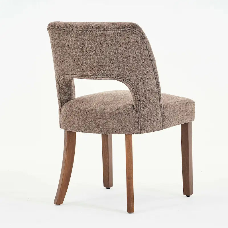 Lot de 2 chaises de salle à manger classiques et modernes rembourrées en tissu