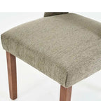 Lot de 2 chaises de salle à manger classiques et modernes rembourrées en tissu