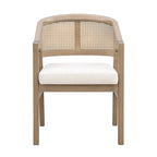 Christopher Knight Home - Chaise de salle à manger capitonnée en cannage (Lot de 2)