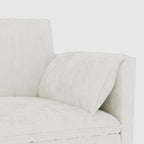 Christopher Knight Home - Divano Noah Grande a 3 Posti con Chaise Longue Componibile e Tasche sul Bracciolo, Rivestimento in Tessuto
