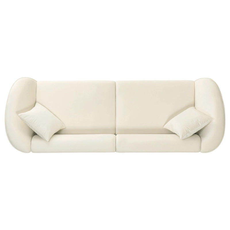 Christopher Knight Home - Divano curvo scultoreo Allegra 87