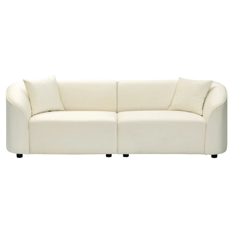 Christopher Knight Home - Divano curvo scultoreo Allegra 87