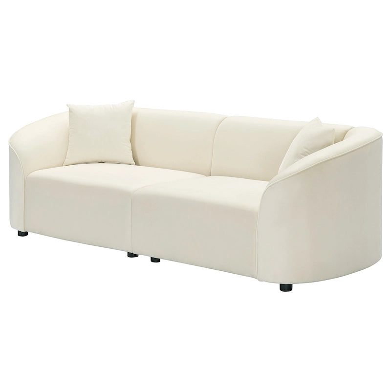 Christopher Knight Home - Divano curvo scultoreo Allegra 87
