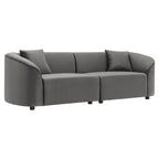 Christopher Knight Home - Divano curvo scultoreo Allegra 87