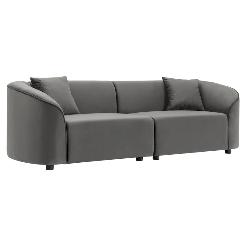 Christopher Knight Home - Divano curvo scultoreo Allegra 87
