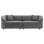 Christopher Knight Home - Divano curvo scultoreo Allegra 87