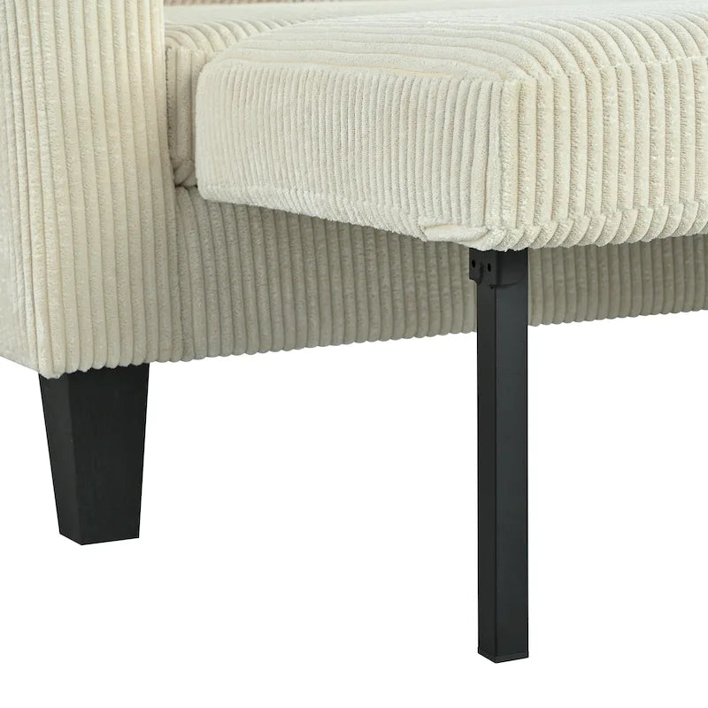 Christopher Knight Home - Divano componibile a L reversibile in tessuto con chaise longue contenitore, porte USB e portabicchieri