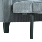 Christopher Knight Home - Divano componibile a L reversibile in tessuto con chaise longue contenitore, porte USB e portabicchieri