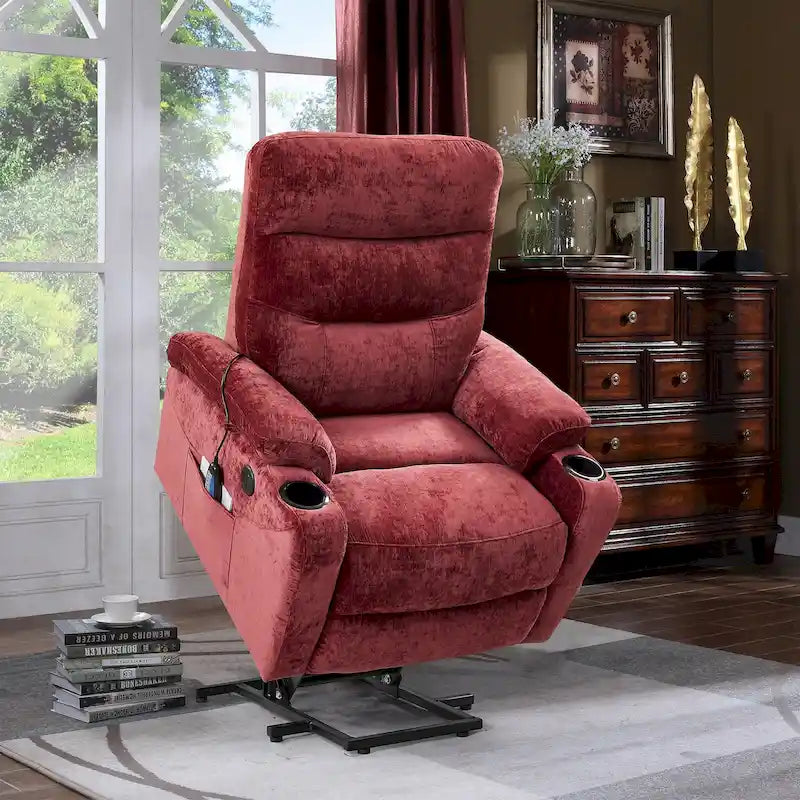 Christopher Knight Home - Fauteuil inclinable électrique releveur Liyasi avec massage, chauffage et fonctions pratiques