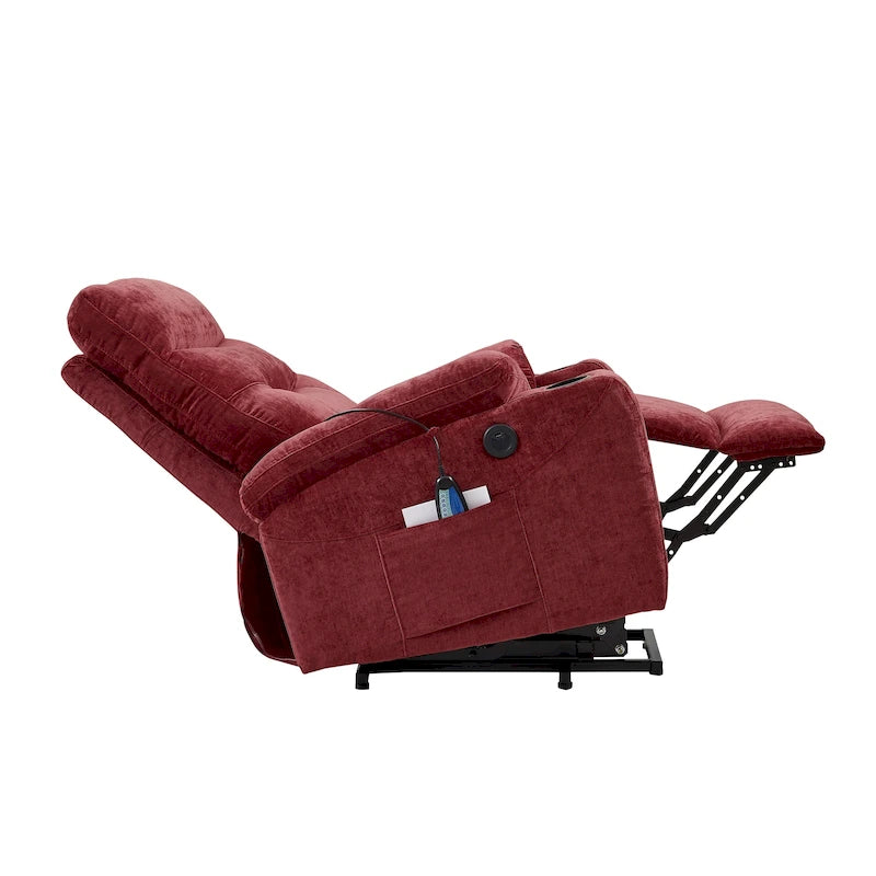 Christopher Knight Home - Fauteuil inclinable électrique releveur Liyasi avec massage, chauffage et fonctions pratiques