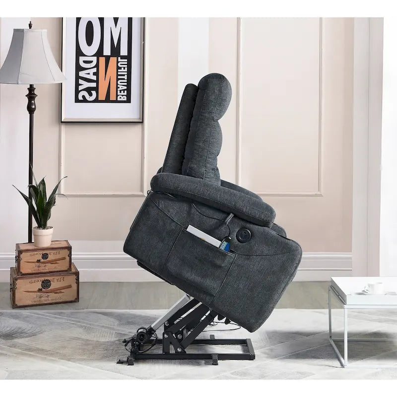 Christopher Knight Home - Fauteuil inclinable électrique releveur Liyasi avec massage, chauffage et fonctions pratiques