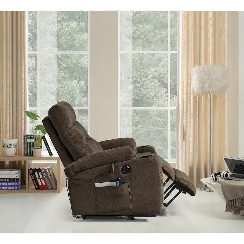 Christopher Knight Home - Fauteuil inclinable électrique releveur Liyasi avec massage, chauffage et fonctions pratiques