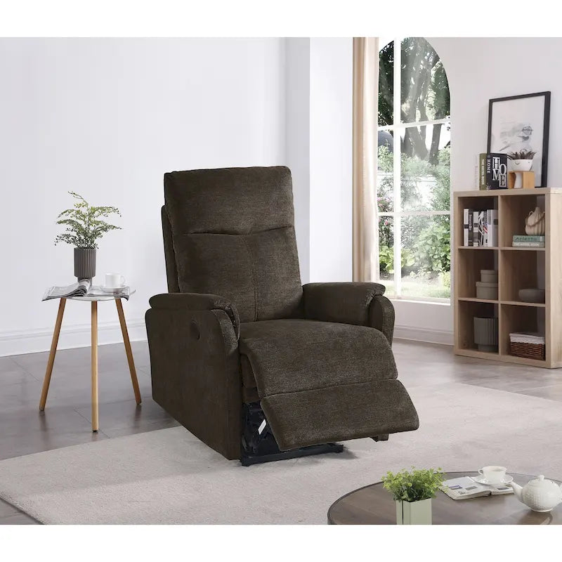Christopher Knight Home - Poltrona reclinabile elettrica Hudson con ricarica USB