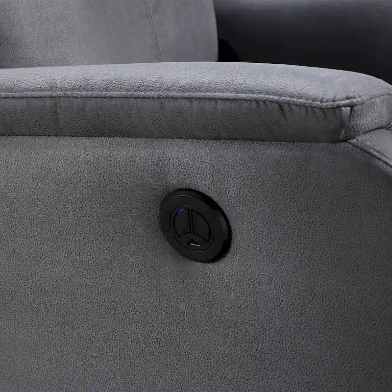 Christopher Knight Home - Poltrona reclinabile elettrica Hudson con ricarica USB