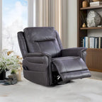 GDFStudio - Fauteuil inclinable pivotant et basculant électrique Harrison avec chauffage et massage, accoudoirs coussinés, pour salons