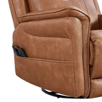 GDFStudio - Fauteuil inclinable pivotant et basculant électrique Harrison avec chauffage et massage, accoudoirs coussinés, pour salons