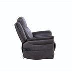 GDFStudio - Fauteuil inclinable pivotant et basculant électrique Harrison avec chauffage et massage, accoudoirs coussinés, pour salons