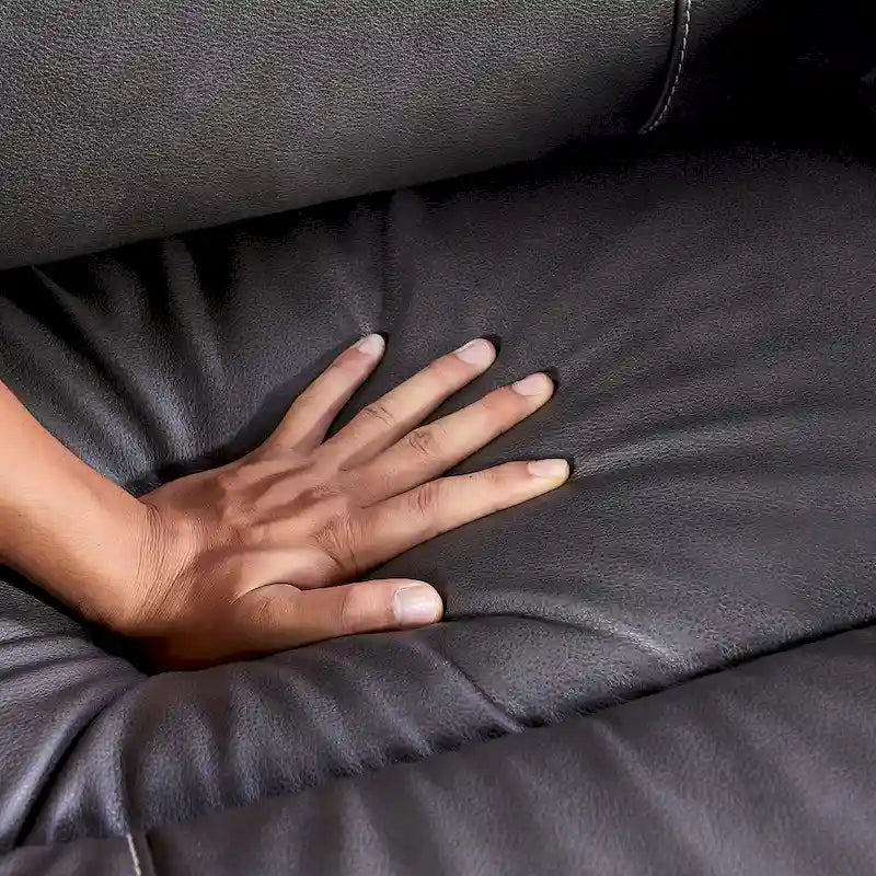 GDFStudio - Fauteuil inclinable pivotant et basculant électrique Harrison avec chauffage et massage, accoudoirs coussinés, pour salons