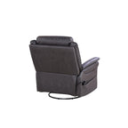 GDFStudio - Fauteuil inclinable pivotant et basculant électrique Harrison avec chauffage et massage, accoudoirs coussinés, pour salons