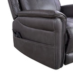 GDFStudio - Fauteuil inclinable pivotant et basculant électrique Harrison avec chauffage et massage, accoudoirs coussinés, pour salons