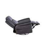 GDFStudio - Fauteuil inclinable pivotant et basculant électrique Harrison avec chauffage et massage, accoudoirs coussinés, pour salons