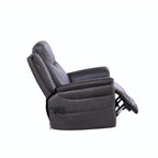GDFStudio - Fauteuil inclinable pivotant et basculant électrique Harrison avec chauffage et massage, accoudoirs coussinés, pour salons