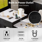 Isola cucina Betsy con tavolo da pranzo allungabile per 4-6 persone